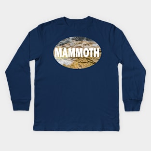 Mammoth Hot Springs Kids Long Sleeve T-Shirt